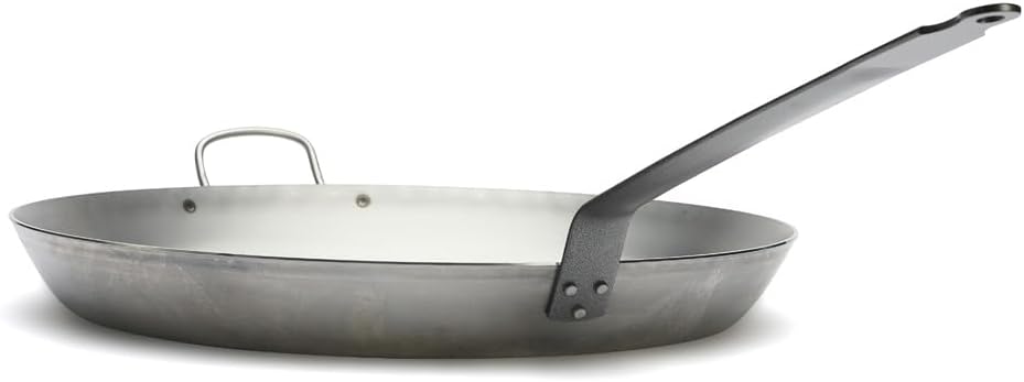 De Buyer, lyonnaise, Bratpfanne aus massivem Stahl, edelstahl, Diameter 50 cm, 50 cm