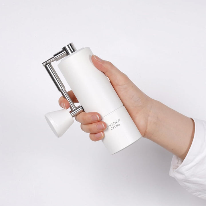 TIMEMORE Kaffeemühle manuell Edelstahl konische Grar handkaffeemühle mit faltbarem, Kastanie C3S PRO