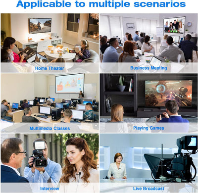 4K/5G Wireless HDMI Transmitter and Receiver, MpioLife Kabellos HDMI Sender und Empfänger, 165FT VGA