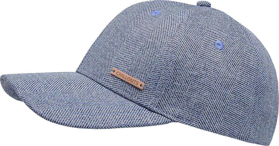 CHILLOUTS Unisex Savio Hat Baseballkappe Einheitsgrösse blue herringbone, Einheitsgrösse blue herrin