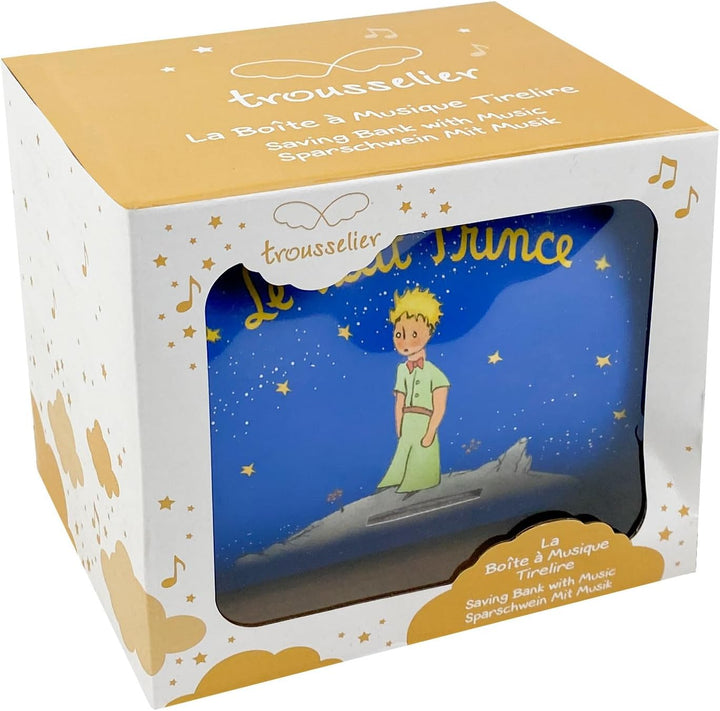 Trousselier T83230 - Der kleine Prinz Saint Exupery - Vorhängeschloss Spardose & Musikschmuckdose -