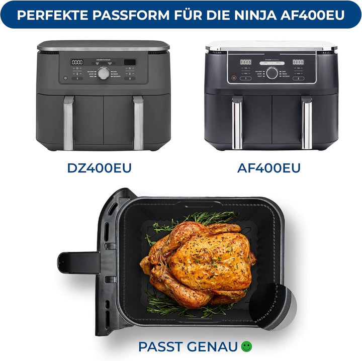 Ninja 9,5L AF400EU Zubehör | BPA-FREI | Hochwertige Materialien | 2,5mm dicke Silikonform | 2 Stück