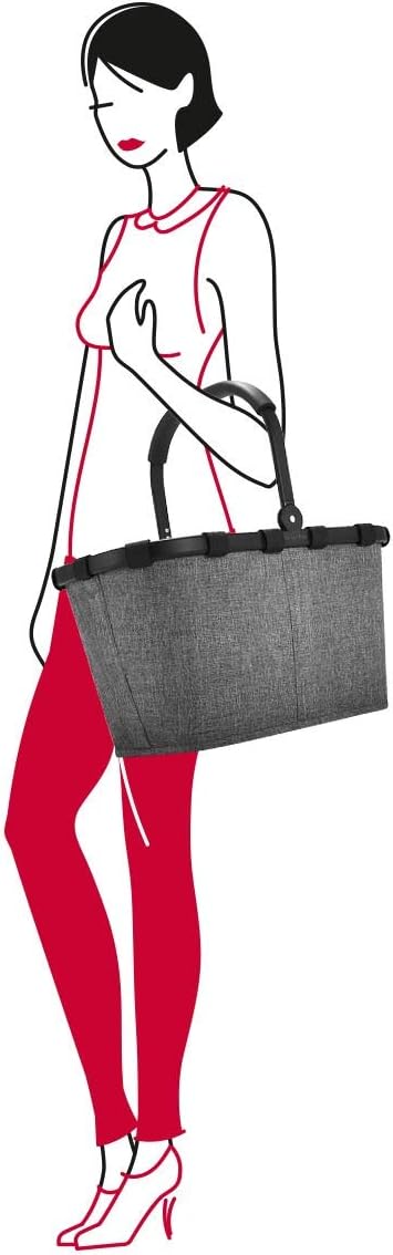 Set carrybag BK, thermocase OY, SBKOY Einkaufskorb mit Kleiner K?hltasche, Twist Silver + Black (705