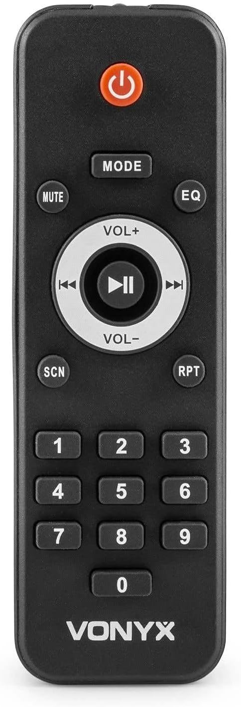Vonyx VSA500 Partybox 800W Mobile PA Anlage Komplettset, Bluetooth Lautsprecher gross mit Akku, inkl