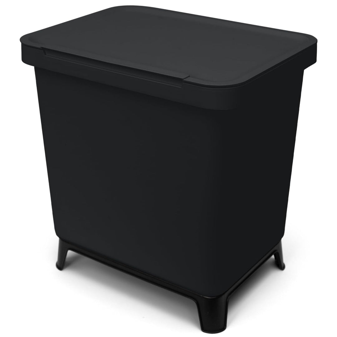 YourCasa® Mülleimer 2 Fächer [20L] im exklusiven Design Mülltrennsystem - Mülleimer Küche mit Deckel