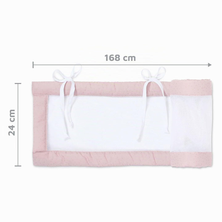 babybay Nestchen Mesh Royal passend für Modell Maxi, Boxspring, Comfort und Comfort Plus, rosé Glitz