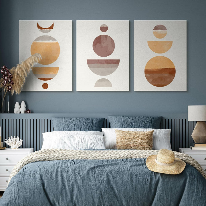 Muralo - Wandbilder Set - Leinwand Bilder Set Aufhängefertig - Bilder für Wohnzimmer Schlafzimmer -