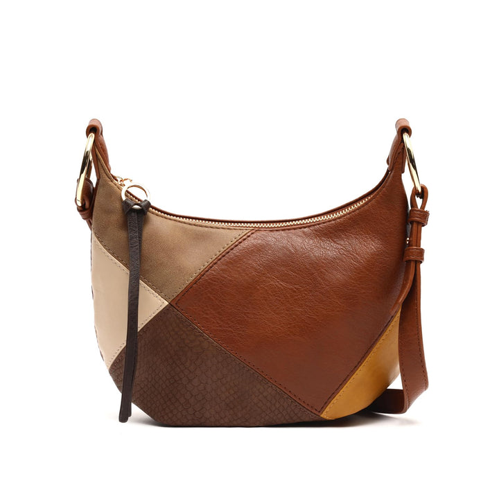 MISAKO Abeyi Kleine Umhängetasche mit Patchwork-Print Damen - Abeyi Mehrfarbig 17x30x8cm, Abeyi Mehr