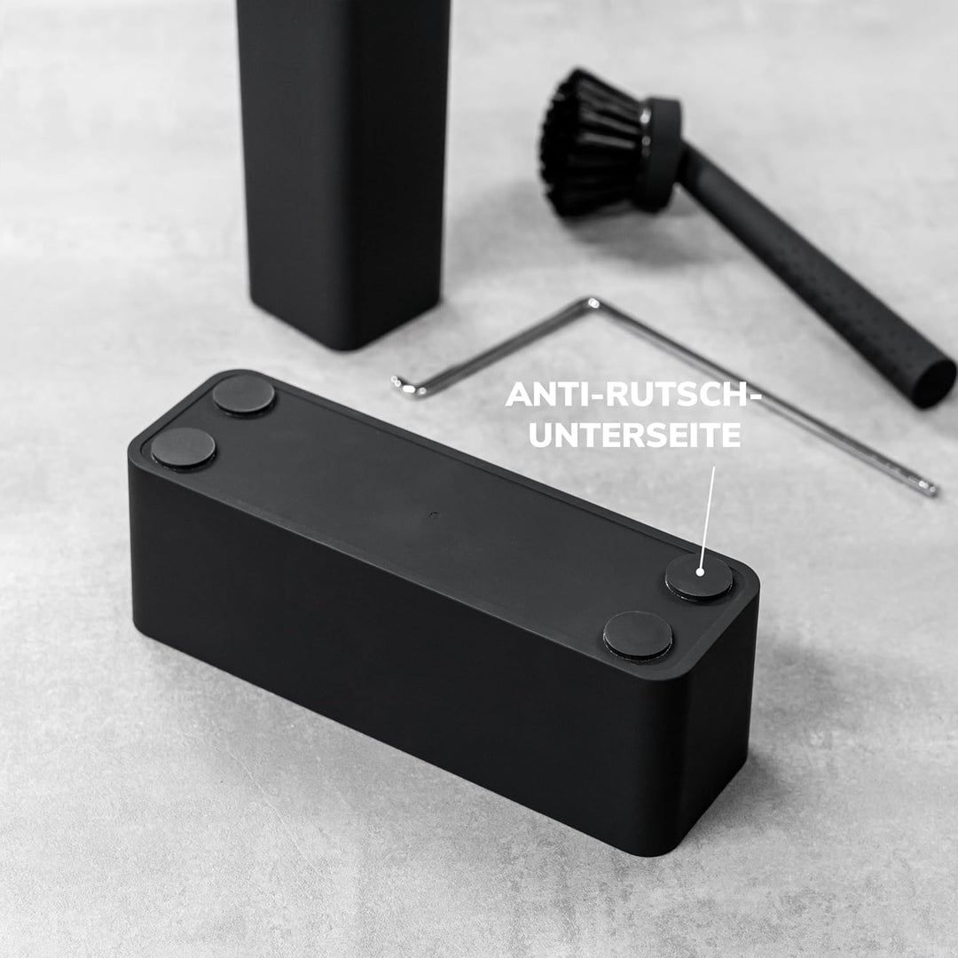 eluno Spülbecken Organizer mit Soft-Touch Oberfläche für Küche & Bad, Spülutensilienhalter inkl. Sei