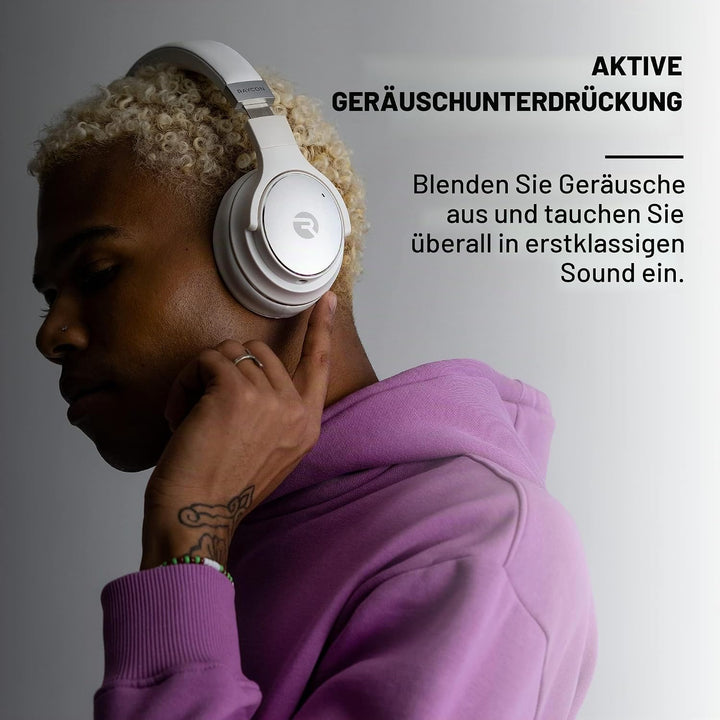 Raycon Everyday Kabellose Bluetooth Over Ear Kopfhörer, mit aktiver Geräuschunterdrückung, Bewusstse