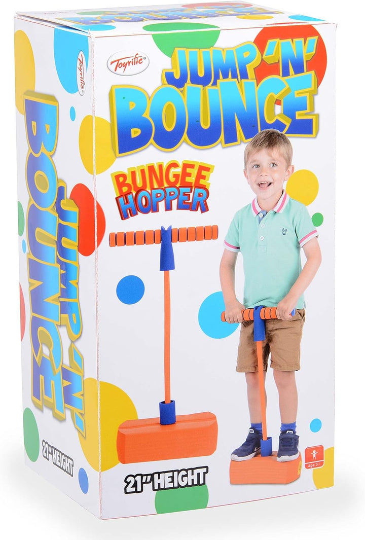 Jump 'n' Bounce TY5973 K-REY-TY5973 Bungee Hopper weicher Pogo-Stick, Schwarz