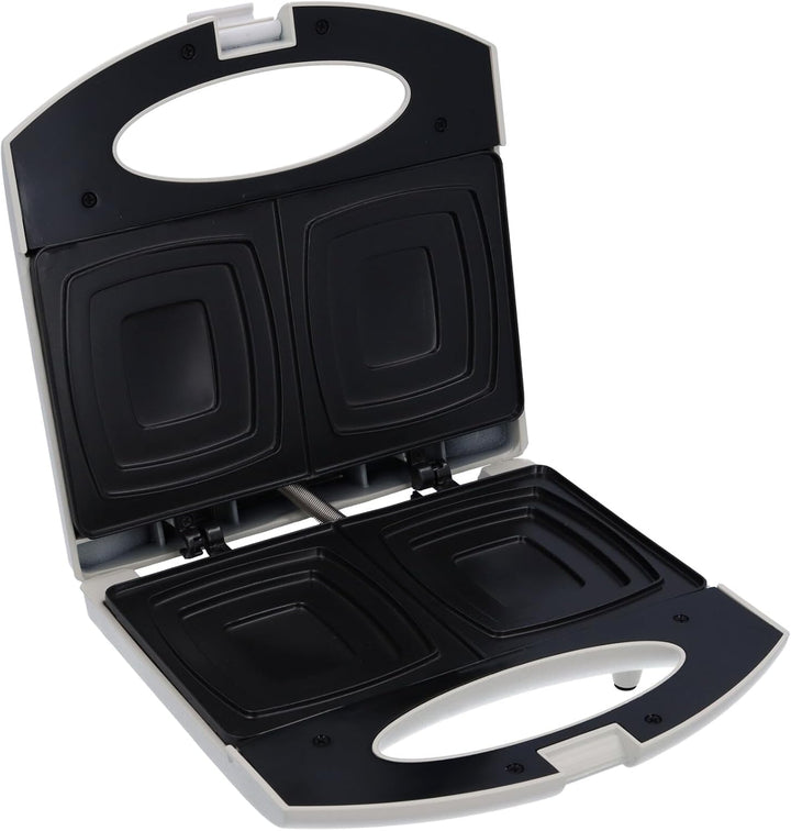 Jata JESW1232 Sandwichtoaster mit Antihaftplatten, 2 ganze XXL Sandwiches, Perfekte Abdichtung, Schn