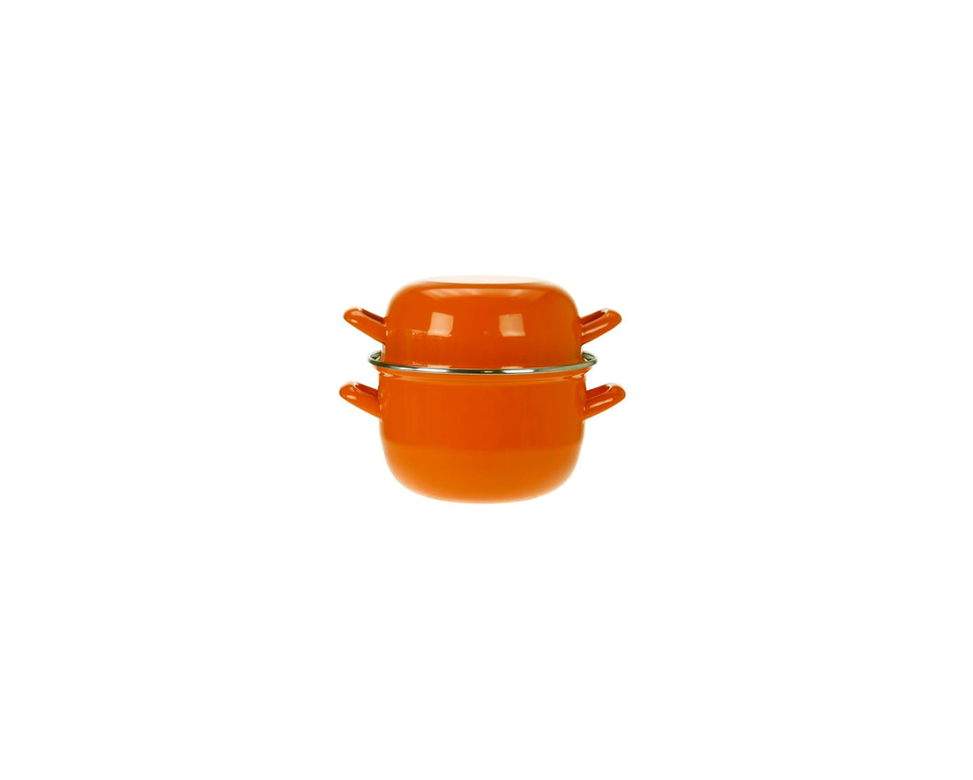 Cosy & Trendy Muscheltopf, 2,8 l, Edelstahl, emailliert, Orange, D18 cm