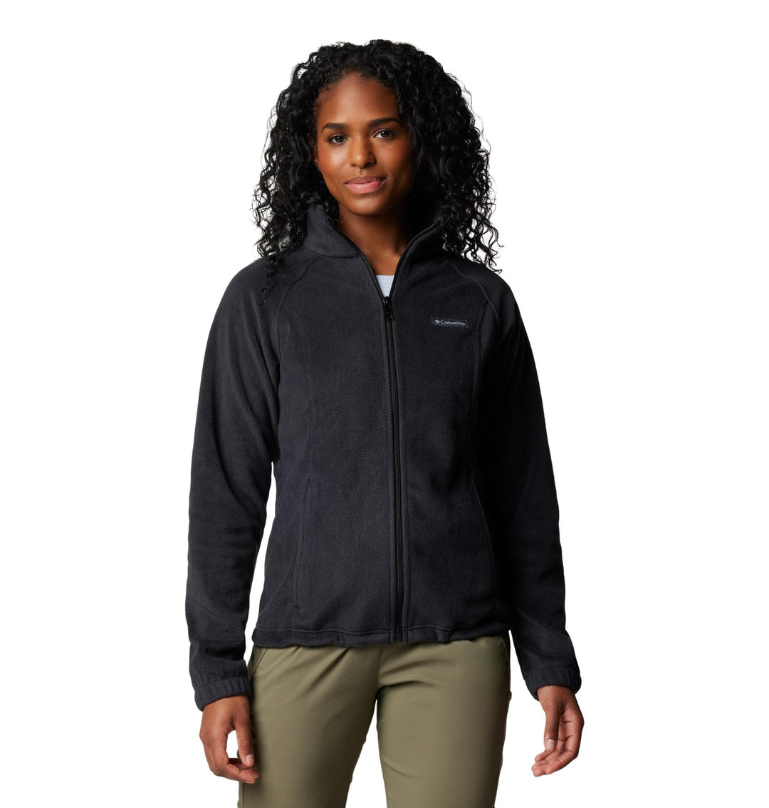 Columbia Benton Springs Damen-Fleecejacke mit durchgehendem Reissverschluss XS Petite Schwarz, XS Pe
