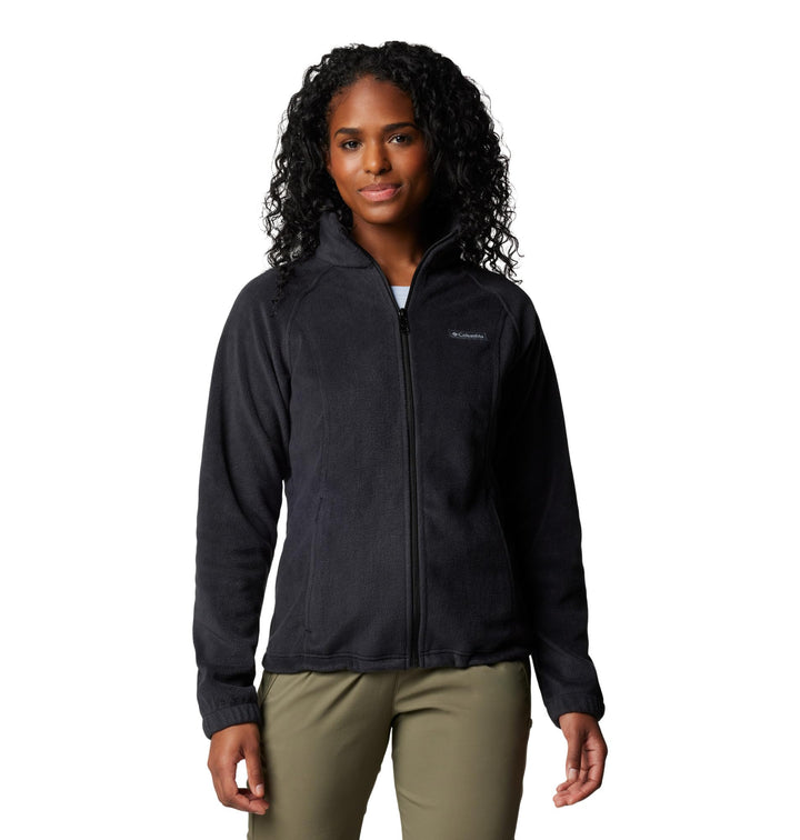 Columbia Benton Springs Damen-Fleecejacke mit durchgehendem Reissverschluss XS Petite Schwarz, XS Pe