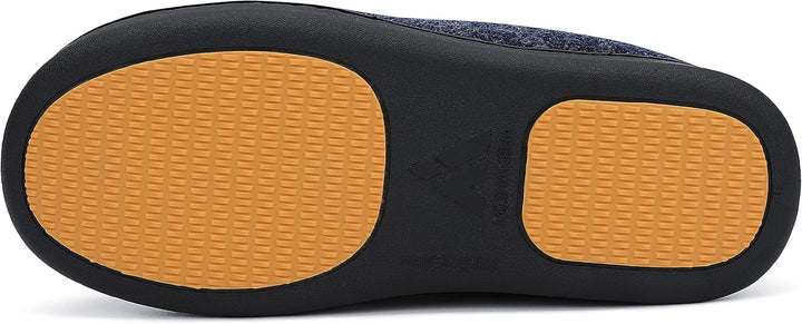 Mishansha Herren Winter Warme Hausschuhe Memory Foam Plüsch Pantoffeln,Gr.39-48 Blau 39 EU, Blau 39