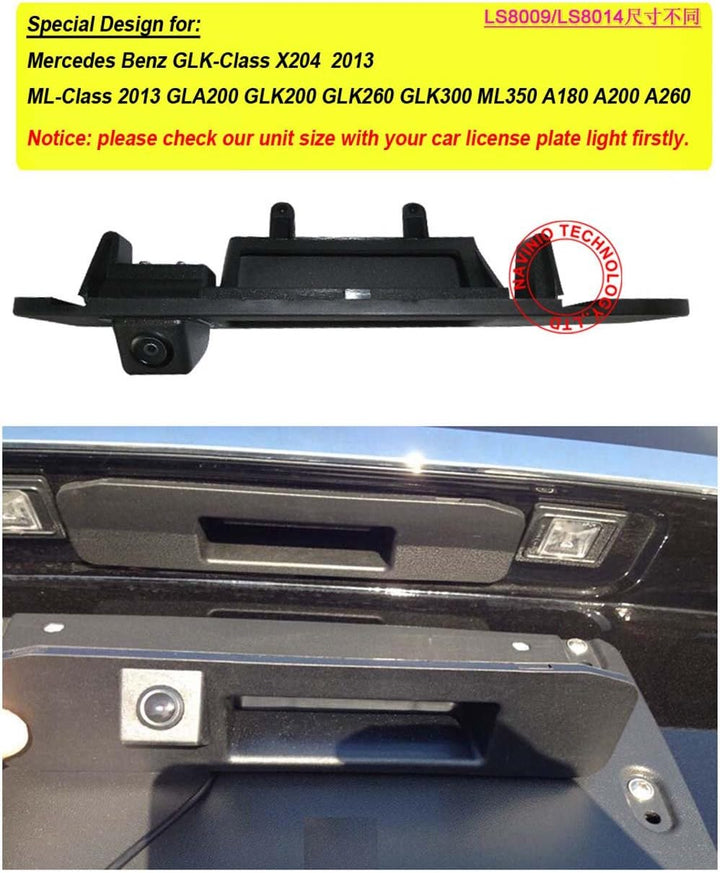 Wasserdicht Nachtsicht Auto Kofferraum Griff Rückfahrkamera Rückfahrkamera für A Klasse GLK X204/ML
