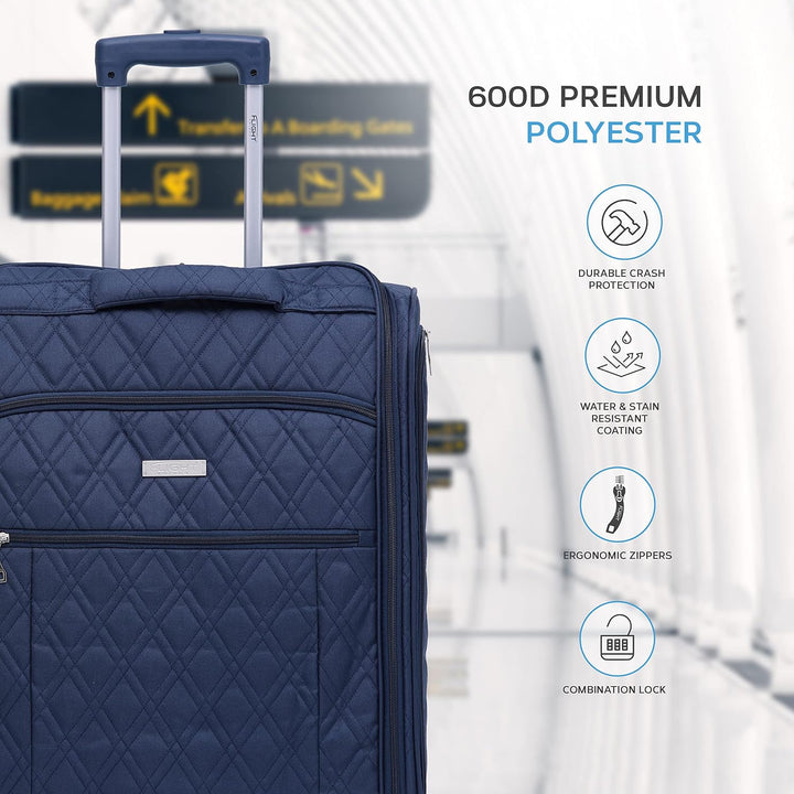 Flight Knight 56x45x25cm easyJet &amp; British Airways Large Carry On Approved &amp; Tested Maximum Size Han