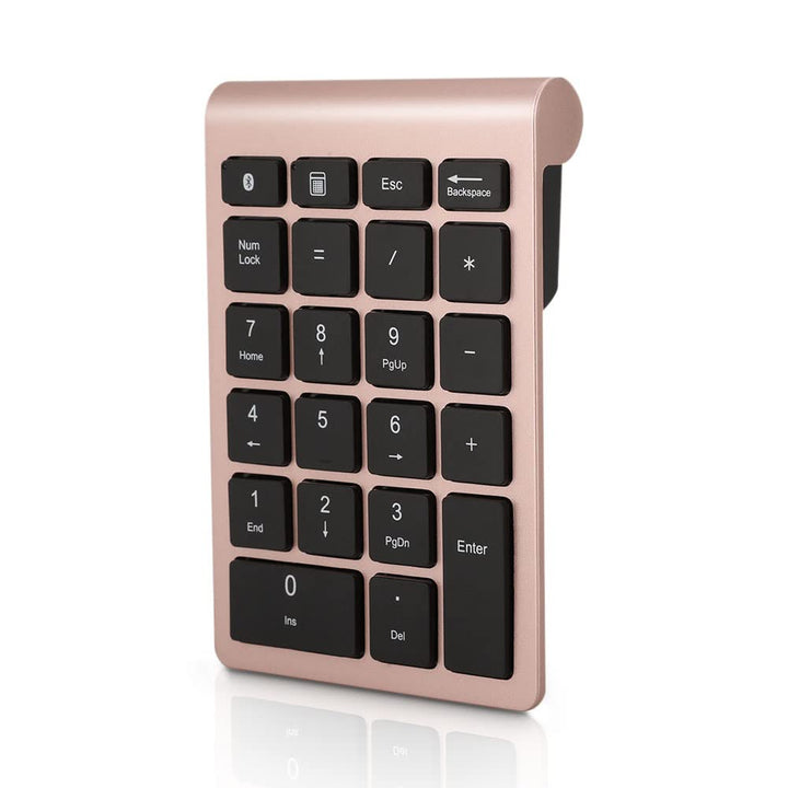 Gugxiom Bluetooth-Nummernblock, 22 Tasten, Tragbarer Mini-Zahlenblock für die Finanzbuchhaltung, Blu
