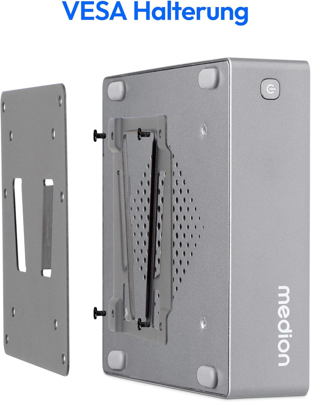 MEDION S06 Mini PC (Intel Core i3-1315U, 8GB DDR4 RAM, 512GB SSD, LAN, WLAN, VESA, HDMI, DP, ohne OS