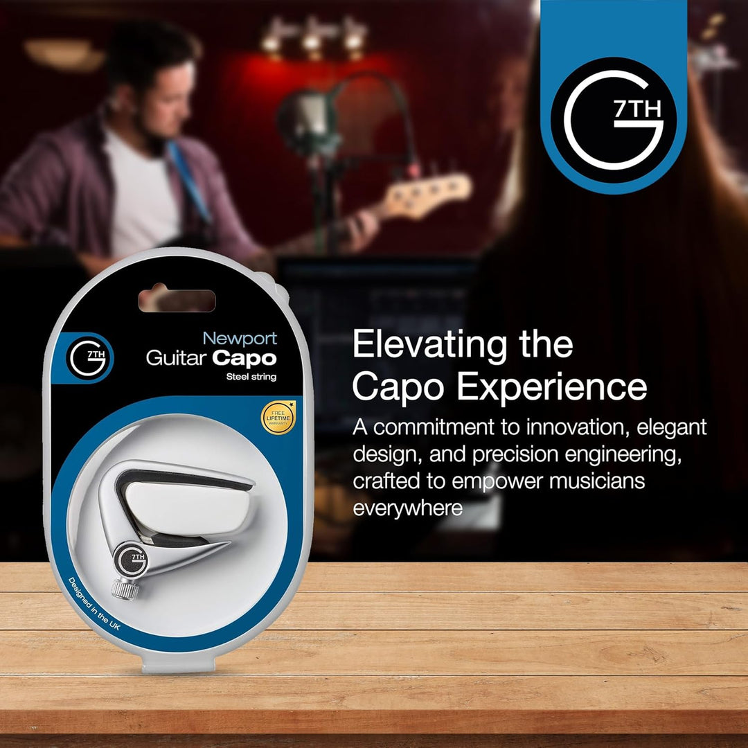 G7th C31010 Newport Capo Acoustic silver Newport, Western-/Akustikgitarre silber Single, Newport, We