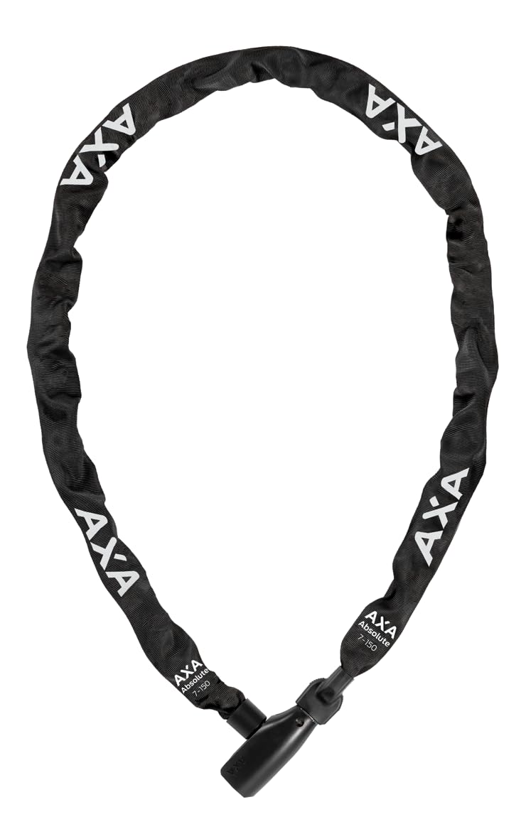 AXA Absolute 7-150 Kettenschloss – Länge 150 cm – Sicherheitsstufe 7 – Stahlglieder 7 mm – Extra lan
