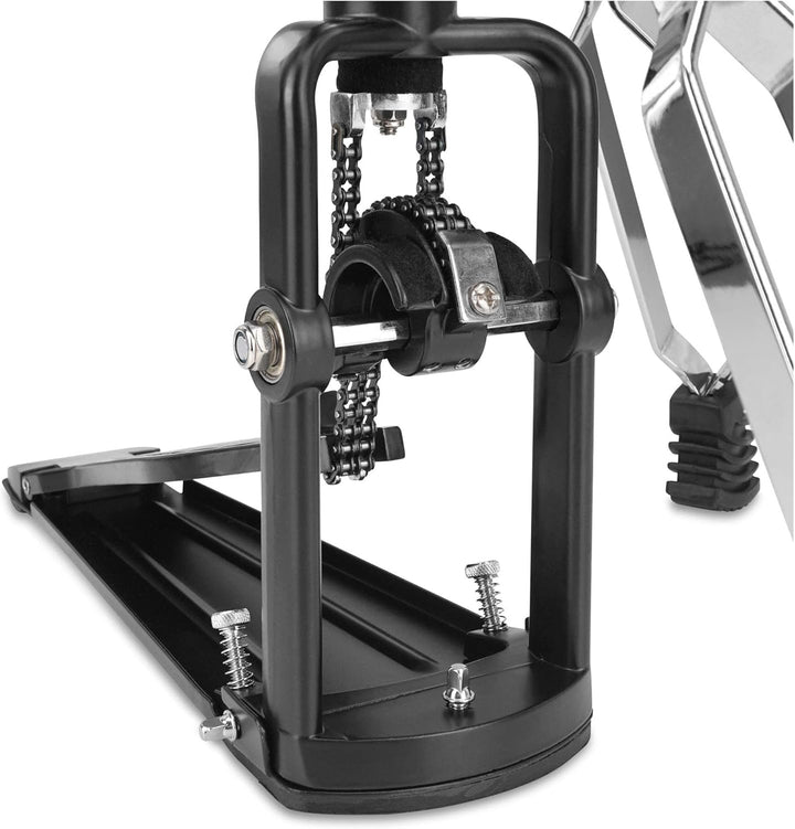 XDrum Hi-Hat Ständer Pro (stabile Bodenplatte, massive Fussplatte mit Doppelkettenzug, Federspannung