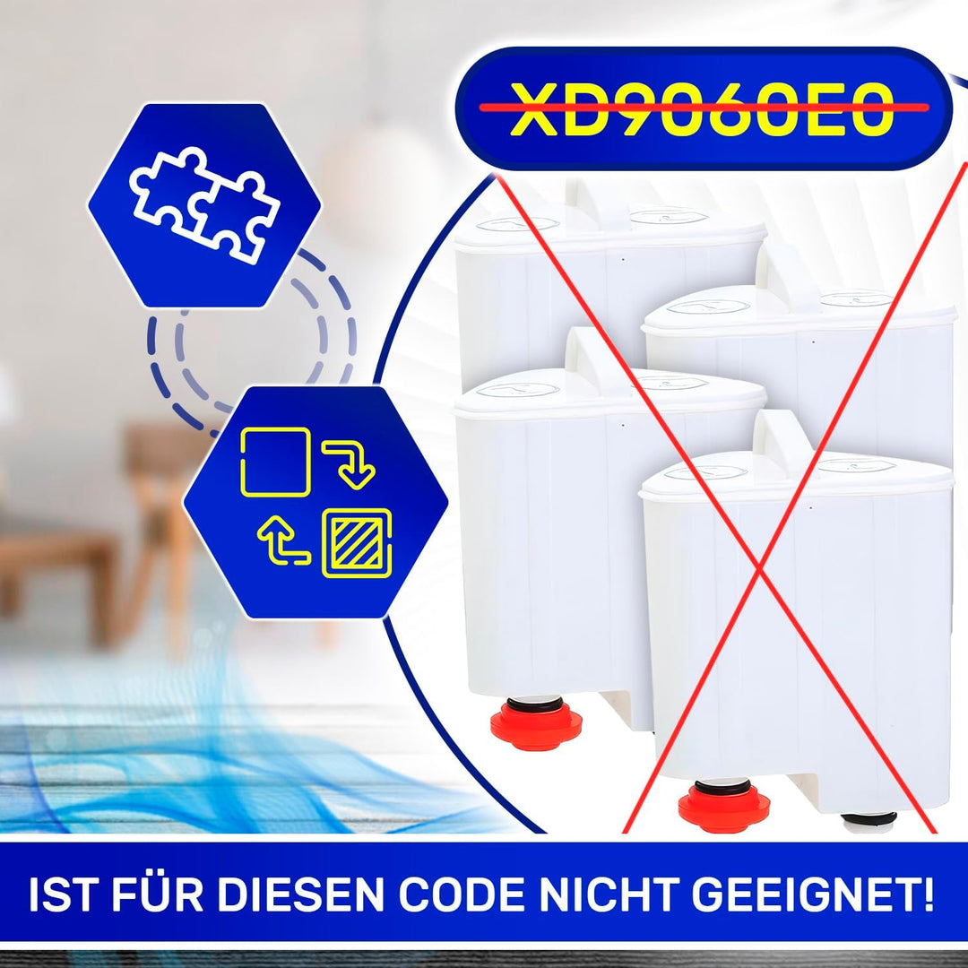 MONTERAL XD9070E0 für Rowenta Liberty Powersteam Antikalk-Kartusche, Set 4, geeignet für Hitze, für