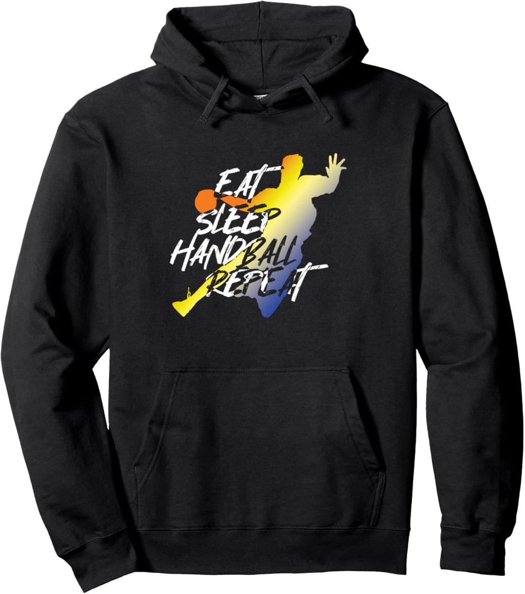 Eat Sleep Handballer-Ball, Sport-Team-Coach Pullover Hoodie