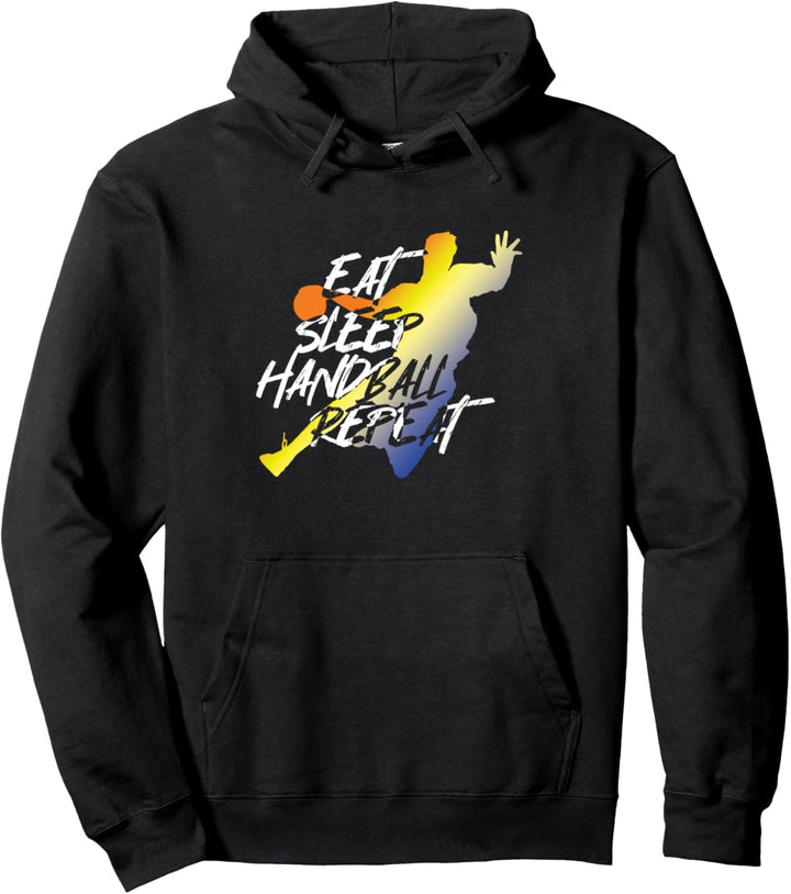 Eat Sleep Handballer-Ball, Sport-Team-Coach Pullover Hoodie