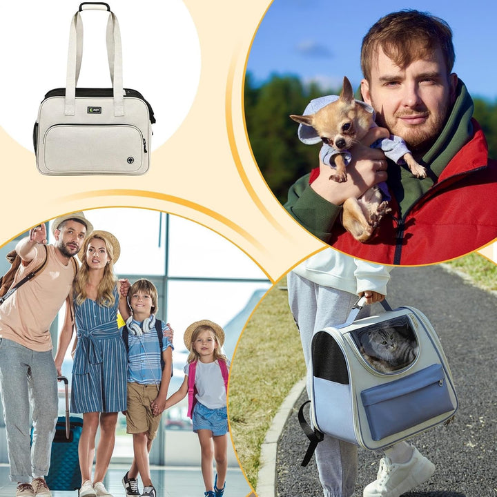 Welpen Tasche,Weiche Tragetasche Mit Grossen Fächern | Tragbare Haustiertasche Für Kleine Hunde Und