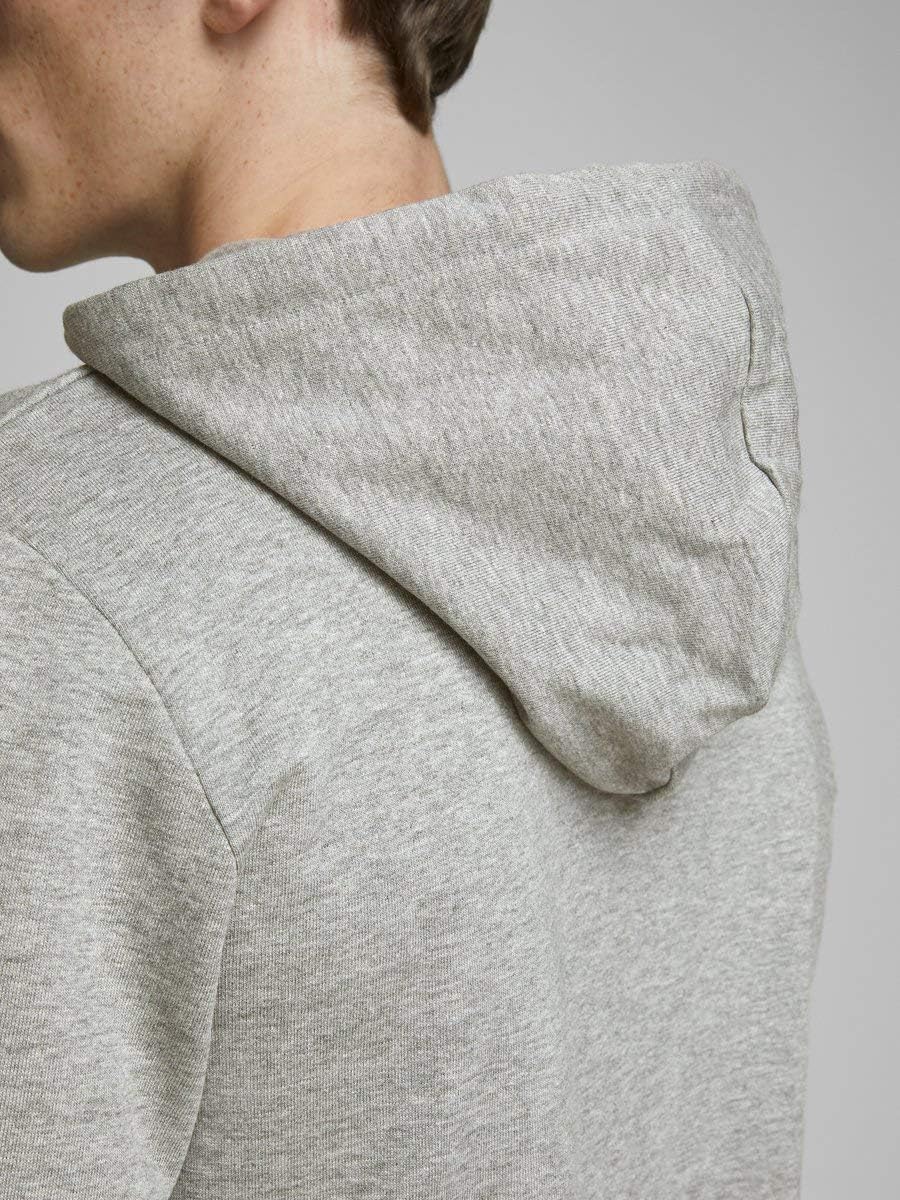 JACK & JONES Damen Jortonni Sweat Hood STS Pullover XXL Light Grey Melange/Print:reg ´90, XXL Light