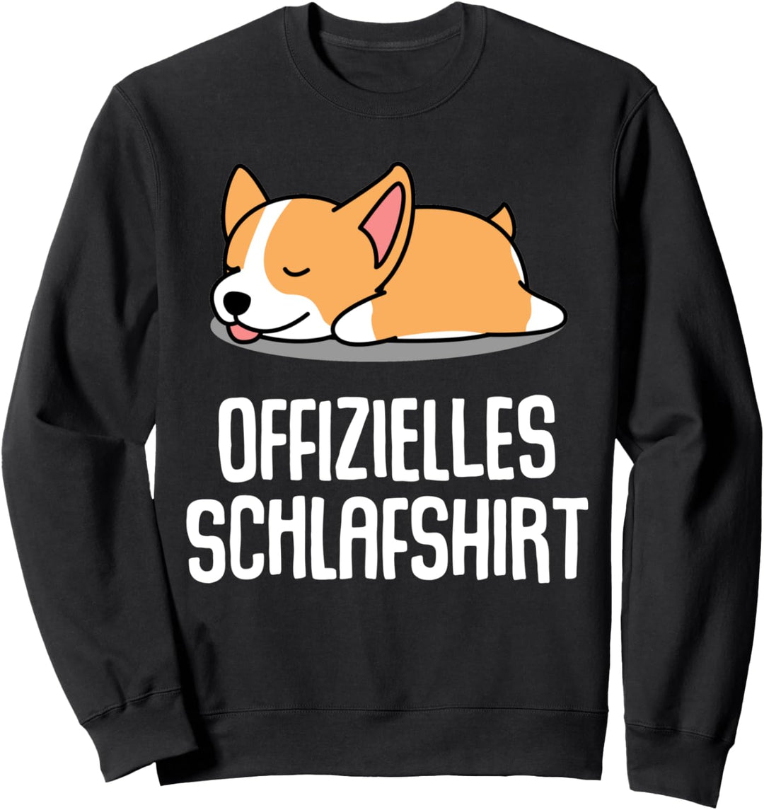 Offizielles Schlafshirt Pyjama Nachthemd Hund Fun Geschenk Sweatshirt