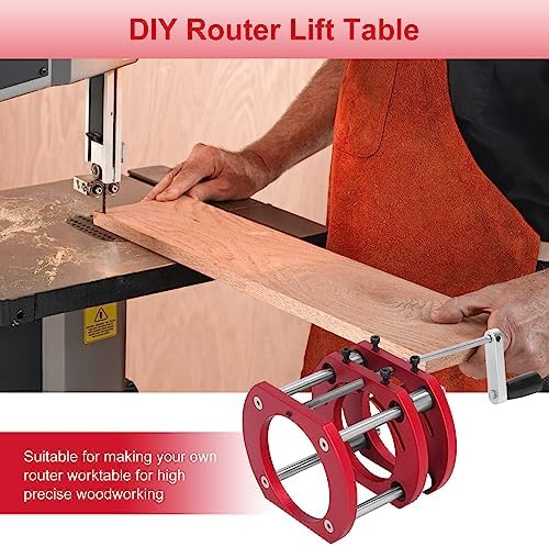 Frästisch für Oberfräsen, 4-Backen-Klemm Router Lift Oberfräse, Fräslift Oberfräse Lift, Oberfräsent