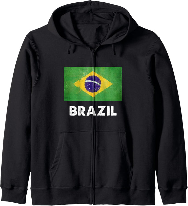 Brasilianische Brasilien Flagge Kapuzenjacke