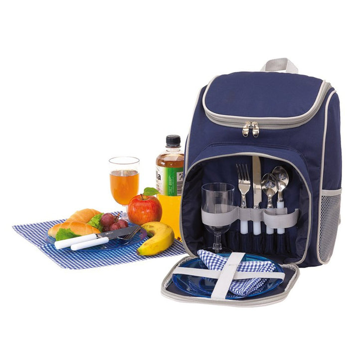 Unbekannt Picknick Rucksack für 2 Personen 27x14x37cm Kühlrucksack Leicht Picknicktasche viel