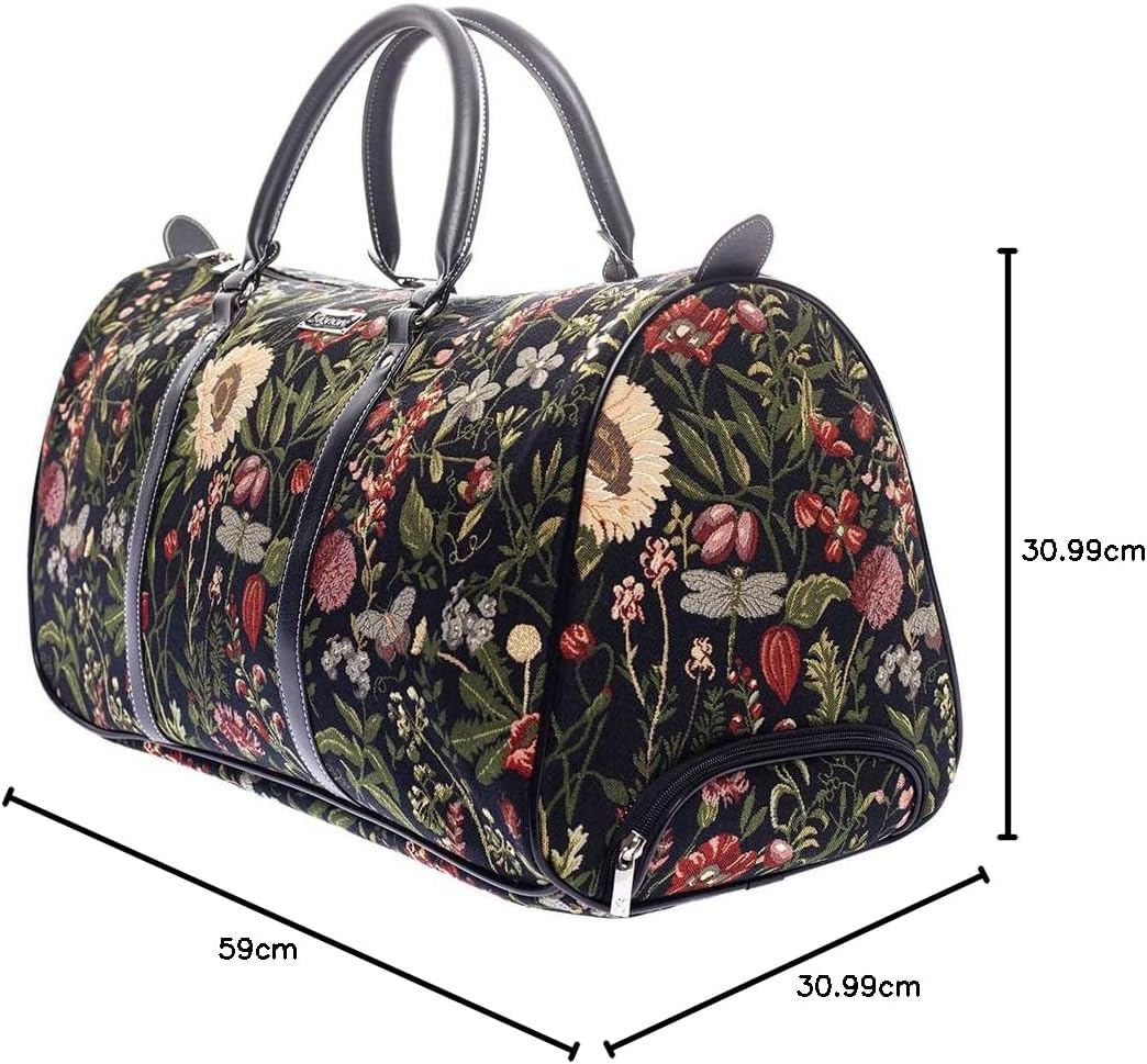 Signare Tapisserie-Reisetasche Übernachtungstaschen Wochenendtasche mit Rad für Frauen