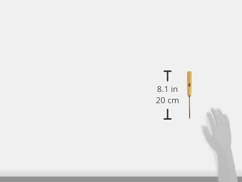 STUBAI Stemmeisen Stechbeitel Serie 52 - Form 26 | Gekröpftes Hohleisen 3 mm, mit Holzgriff, zum Vor