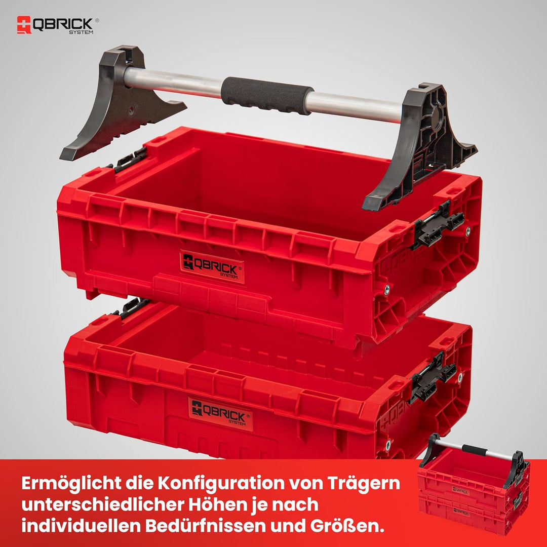 QBRICK SYSTEM Set Griff Erweiterungseinheit Kasten 3 Stück Box Erweiterungsmodul PRO SET Modular Tra