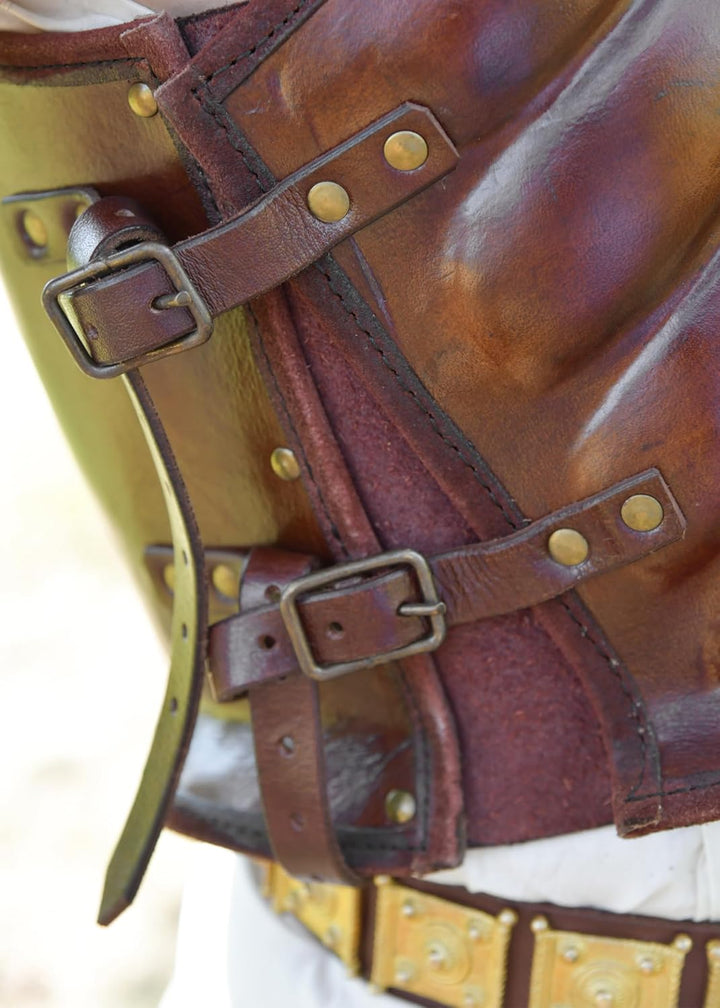 Battle-Merchant Muskelbrustpanzer aus starkem Leder - Brustpanzer