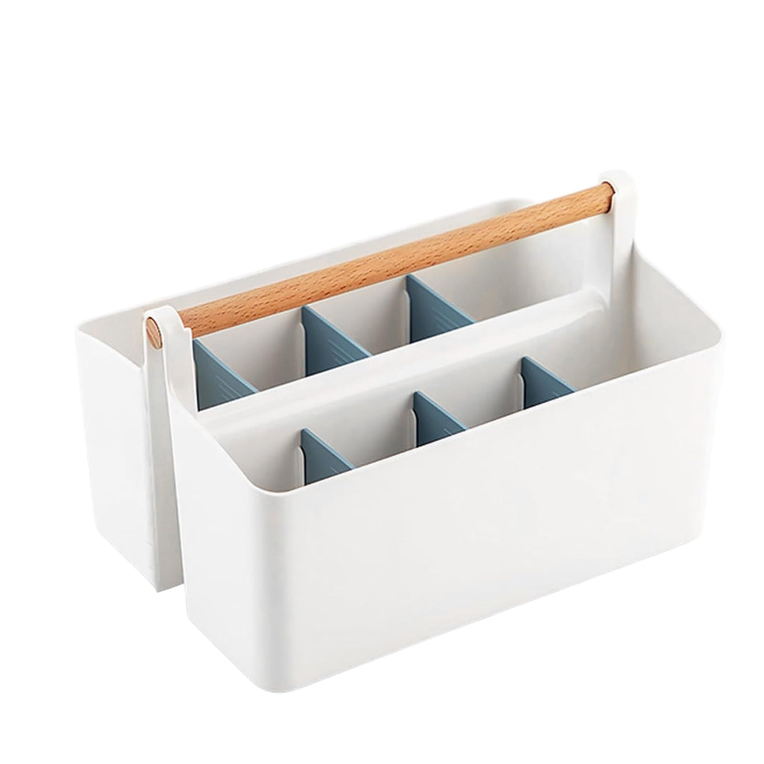 Tragbare Aufbewahrungsbox, Box Organizer in Bad Küche, Weisser Mehrzweck-Caddy Organizer, Wasserdich