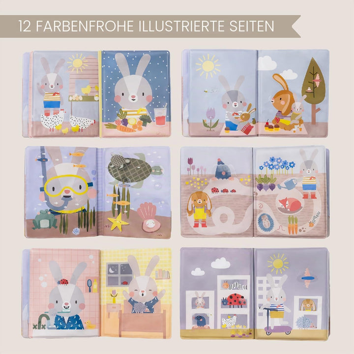 Taf Toys 13465 - Magisches Wasserbuch für Kinder – Mit Wasserstempel, Wird lebendig beim Befeuchten