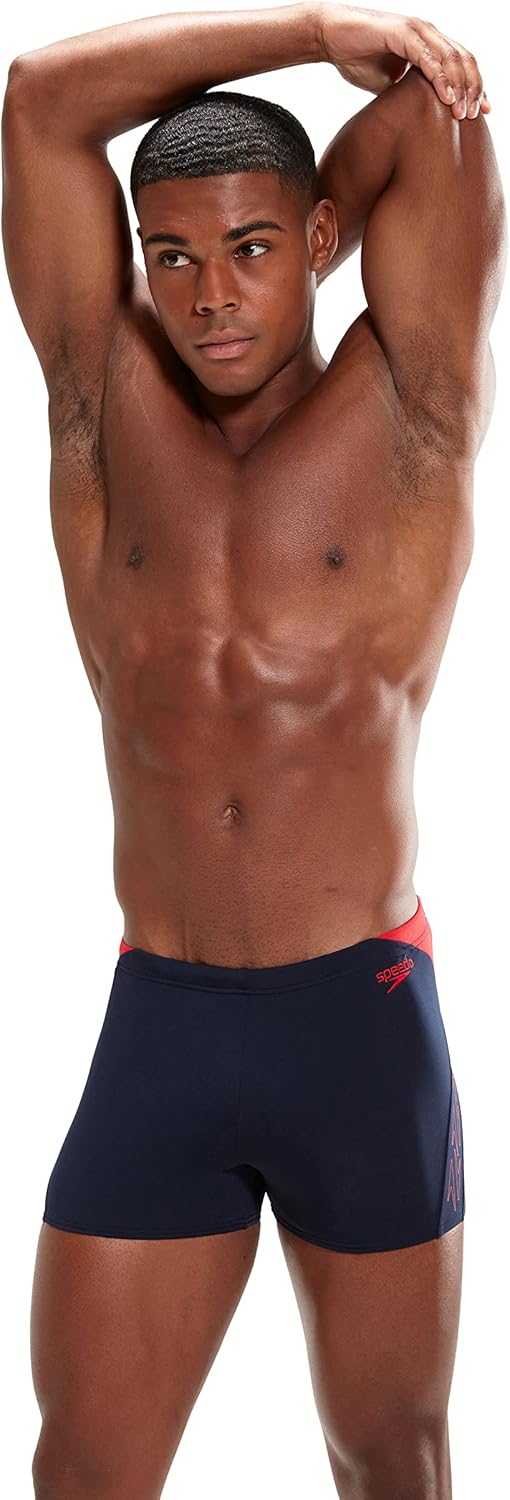 Speedo Herren Hyper Boom Splice I Aquashort 28 Marineblau/Fed Rot, 28 Marineblau/Fed Rot