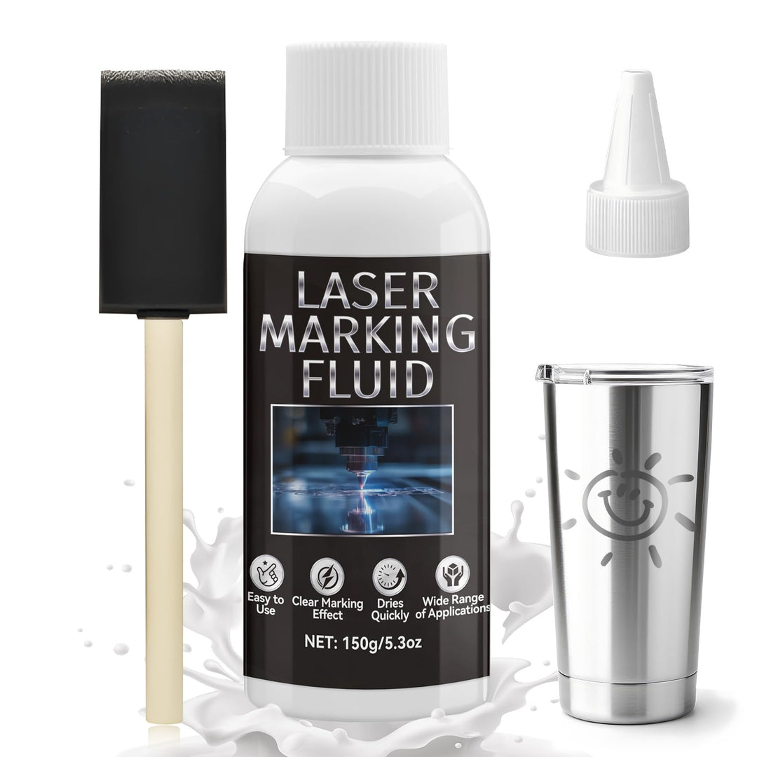 Laser Markierungsspray, Laser Gravur Spray, Lasermarkierungsflüssigkeit, Geeignet für Lasergravuren