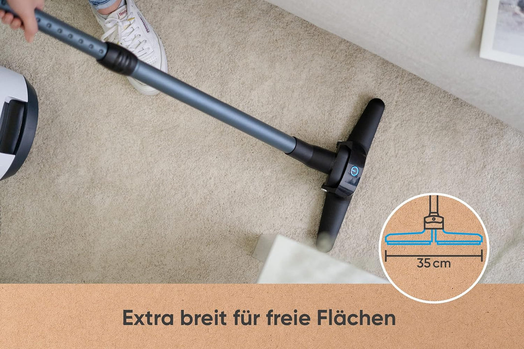 HOOGO® flipflop Universal Staubsauger Bodendüse flex - passend für alle runden 35/32mm Staubsaugerro