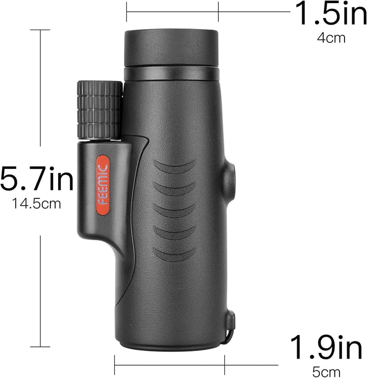 Monokular-Teleskop mit hoher Leistung, 8 x 42, kompakt, tragbar, wasserdicht, beschlagsicher, stossf