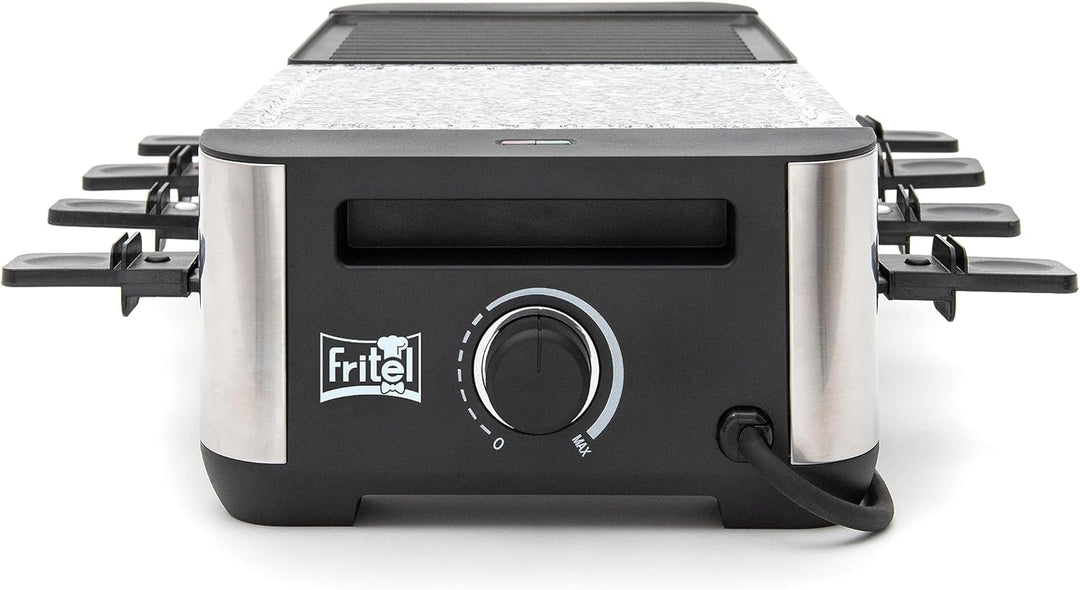 FRITEL RSG 3280 Raclette Steingrill - 2 in 1 Backblech - Steingrill und Raclette-Funktion - Wendegri