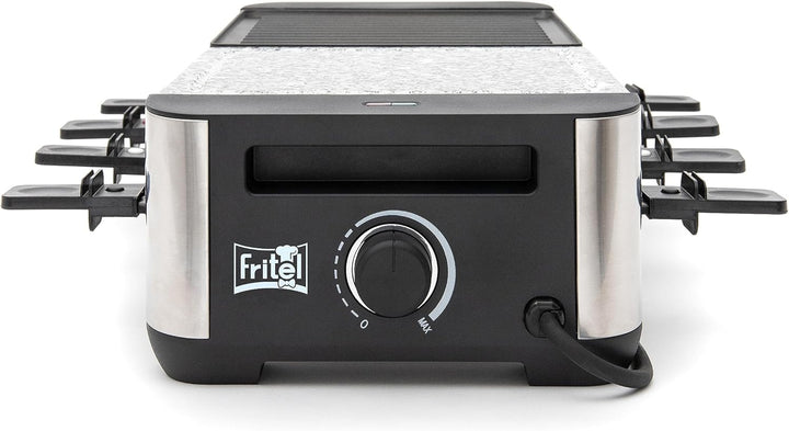 FRITEL RSG 3280 Raclette Steingrill - 2 in 1 Backblech - Steingrill und Raclette-Funktion - Wendegri