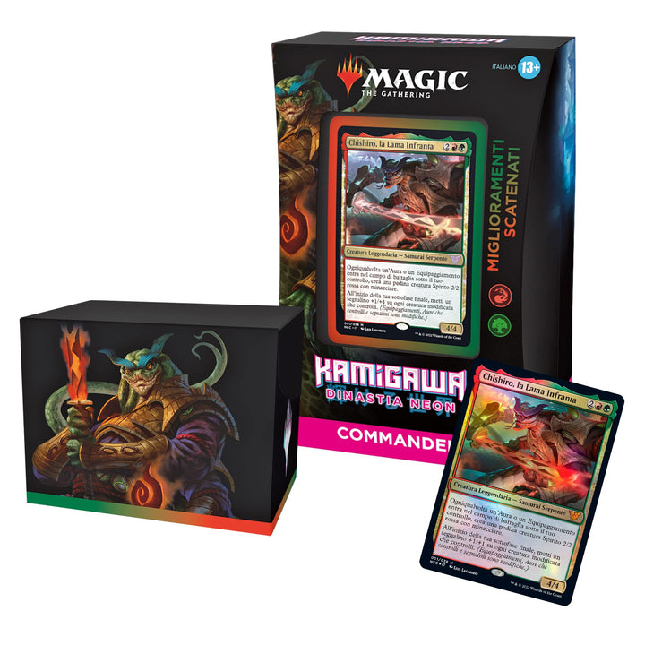 Magic The Gathering Kamigawa: Dinastia Neon C92101030 Magic:_l'Adunanza Commander Deck, Grün-Rot