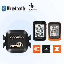 COOSPO Fahrrad Geschwindigkeitssensor und Trittfrequenzsensor Bluetooth ANT+, Cadence Speed Sensor I